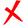 X icon.
