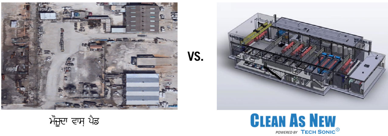 ਮੌਜੂਦਾ ਵਾਸ਼ ਪੈਡ VS. Clean As New Powered By Tech Sonic