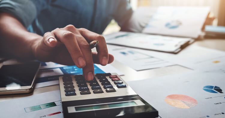 Calculating profits.