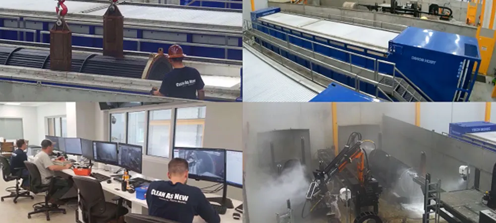 CLEAN AS NEW Offsite Cleaning Facility in Baytown Texas.