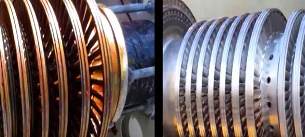 Before and after Pump Rotator cleaning!