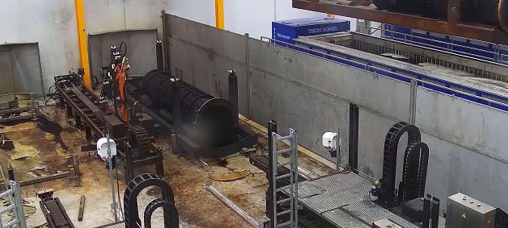 Heat exchanger cleaning offsite facility in Texas.