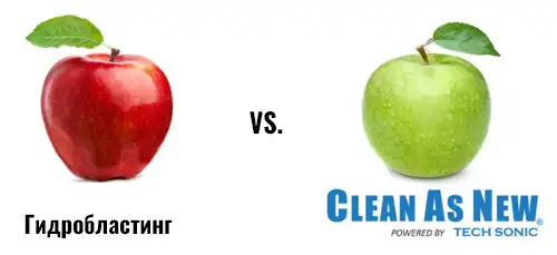 Гидробластная обработка VS. Clean As New Powered By Tech Sonic